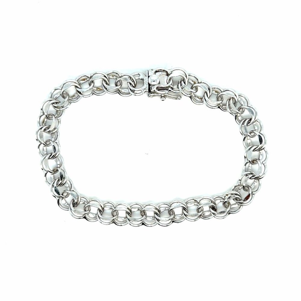 Elco Sterling Chain Link Bracelet - Picture 1 of 5